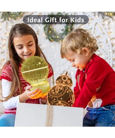 Cenove Star Wars 3D Lamp - LED Illusion Night Light with 16 Color Change & 4 Patterns | Perfect Birthday & Christmas Gifts for Kids Boys and Men Fans - Buy Online on GoSupps.com