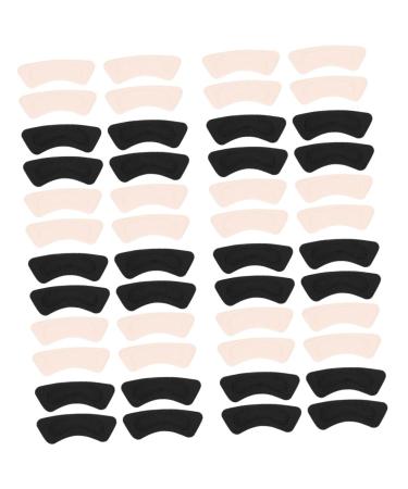 FRCOLOR 24 Pairs Heel Stickers Foot Pad Shoe Inserts Shoe Heel Pad High Heel Pad Black Sticker Soft Heel Pad Liner Non-Slip Pad Heel Protector Foot Cushion Foam Protection Pad Anti Drop 4d