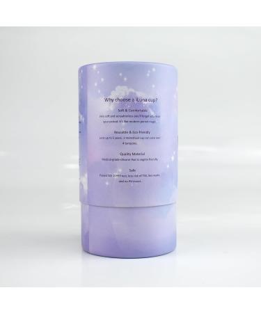 iLuna Menstrual Cup - Medical-Grade Silicone 2 Sizes & Cleansing Brush | Ideal for Daily Use - Buy Online on GoSupps.com