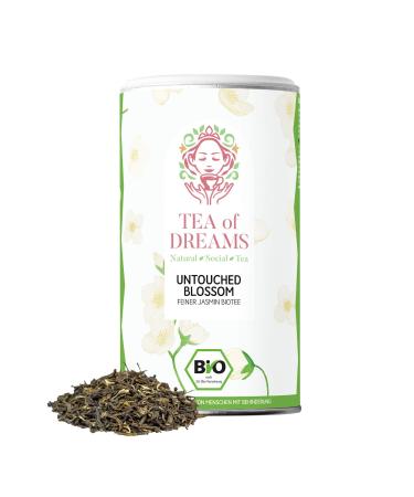 Tea of Dreams Organic Jasmine Tea | Intouched Blossom Organic Jasmine Tea from China | Loose Leaf Tea | 70 g