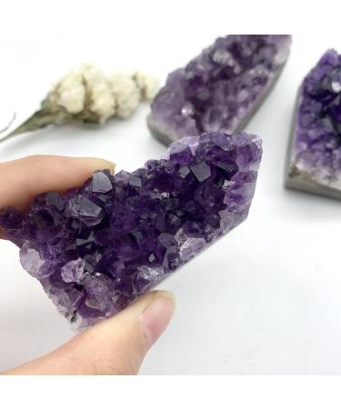 Home Decoration Natural Dark Purple Amethyst Uruguary Cluster Point Tower Crystal Quartz Specimen Home Decoration NaturalCrystals Stones Crystal Cluster