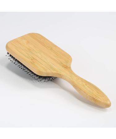 BESTOOL Boar Bristle Hair Brush for Women Men Kids - Wet/Dry Hair Smoothing & Detangling - Enhance Shine & Health - Square Design - Buy Online on GoSupps.com
