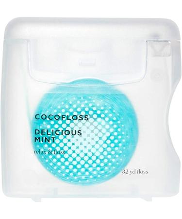 COCOFLOSS Coconut Oil Infused Dental Floss | Mint | Dentist-Designed | Vegan & Cruelty-Free | 6-Month Supply (96 Yards) - Buy Online on GoSupps.com