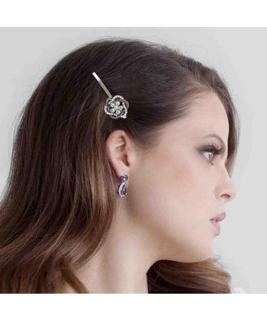 Cimenexe Bohemian Crystal Flower Hair Clip Rhinestone Hair Pin Clips Gold Pearl Hair Pins Pearl Flower Bobby Pins Barrettes Paved Cz Hair Barrette Bridal Headwear Wedding Hair Accessories Jewelry Style E - Buy Online on GoSupps.com