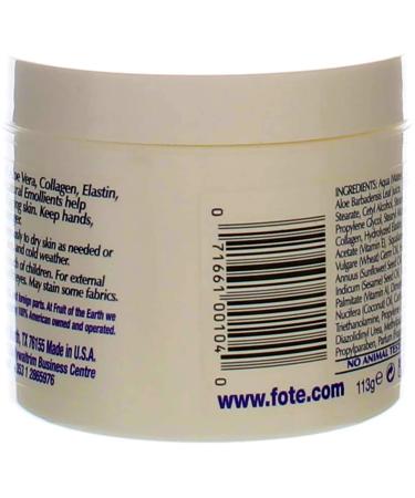 Fruit of the Earth Aloe Vera Skin Care Cream 4 oz â€“ Soothing Hydration for Healthy Skin - Buy Online on GoSupps.com