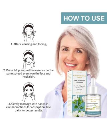 Camellia Japonica Hydrating Serum for Face Anti-Aging Wrinkle-Reducing Facial Treatment with Hyaluronic Acid Vegan & Cruelty-Free 1 Fl Oz Camellia Flower - Buy Online on GoSupps.com