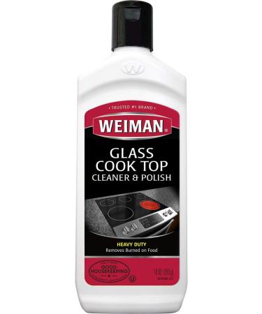 Weiman Glass Cooktop Heavy Duty Cleaner & Polish - Shines and Protects Glass/Ceramic Smooth Top Ranges with its Gentle Formula - 10 Oz., Clear - Buy Online on GoSupps.com