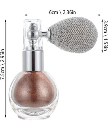 SOESFOUFU 2pcs Spray Glitter Body Highlighter Powder Makeup Highlighting Powder Shimmer Powder Glass Bottle - Buy Online on GoSupps.com