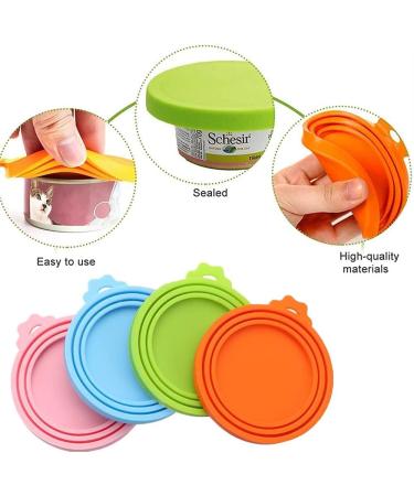 Pet Food Can Covers Lids Universal Silicone Cat Dog Food Tin Covers Lids 1 Fit 3 Standard Size Reusable Sealed Lids for Pet Food Storage BPA Free Dishwasher Safe (Pack of 4) - Buy Online on GoSupps.com