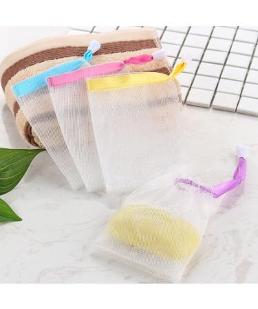 Utmach 20-Pack Colorful Nylon Soap Bags for Facial Cleaning | Foam Mesh Pockets with Hooks - Ideal for Swimming & Travel - Buy Online on GoSupps.com