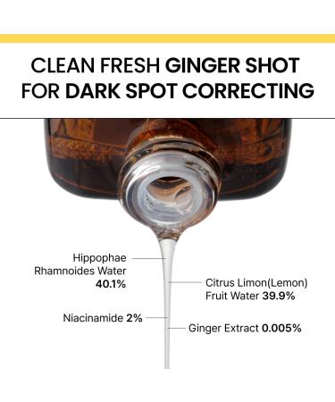 delphyr Ginger Vitamin C Shot Serum | Daily serum with Ginger Extract & Vitamin C | Targets dark spots and dullness | Korean vegan skincare for all skin types - Buy Online on GoSupps.com