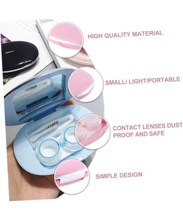 Lurrose Box Companion for Contact Lenses | Decorative Lens Case & Solution Holder | UK Shipping | 10.2x7.8cm Pink - Buy Online on GoSupps.com