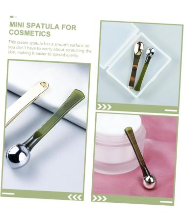  FRCOLOR Set of 2 Mini Makeup Spatulas for Skin Care for Face Cream Eye Cream Reusable and Easy to Clean - Buy Online on GoSupps.com