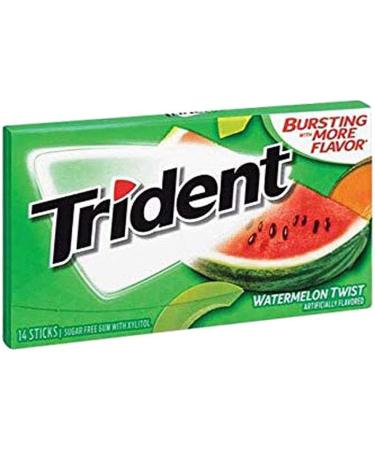 Trident Sugar Free Chewing Gum Watermelon Twist 14 Sticks 26 g - Buy Online on GoSupps.com