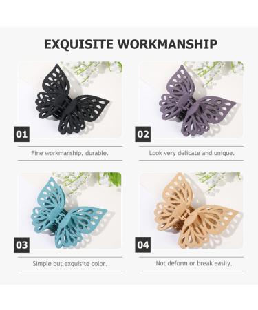 KALLORY White Claw Girl Hair Clips - 8pc Large Matte Hair Claw Set for Women & Girls - Buy Online on GoSupps.com