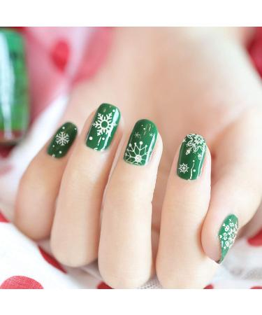Howaf Christmas Nail Stamp Template - 10 PC Nail Art Stamping Plates & Stencils for Festive Nail Decorations - Buy Online on GoSupps.com