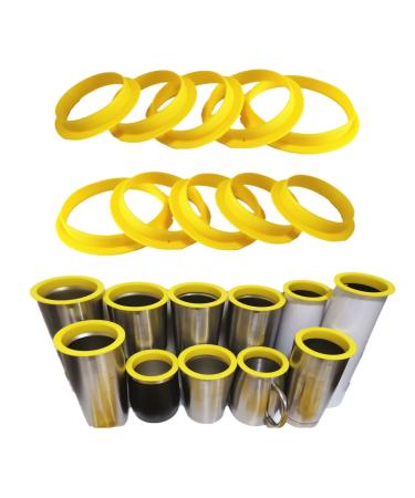 Tumbler Shields for Epoxy Tumbler, Silicone Tumbler Protector for Resin Paint,Cup Silicone Insert Paint Spray Shield, Epoxy Resin Cup Protector Clean Rims DIY Glitter Epoxy Tumblers-10PCS