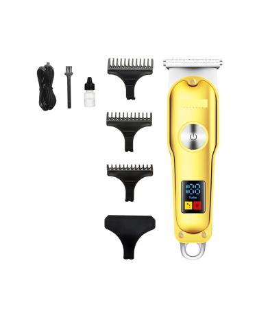 Razors Hair Trimmers & Clippers Professional Barber Clippers Electric Cordless Hair Trimmer for Men Gold