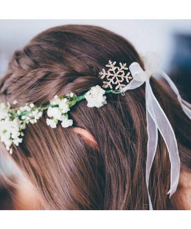 Frcolor 8pcs Christmas Snowflake Hair Clips | Stylish Hair Jewelry & Headgear for Women | Perfect Holiday Gift - Buy Online on GoSupps.com