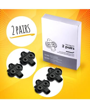 EVERBEAM Precision 2-Hole Bicycle Cleats for Spin Shoes - Compatible with Shimano SPD & Look-X | Single Direction Release | For Spinning, Indoor Cycling & Racing | 2 Pairs (4 Cleats) - Buy Online on GoSupps.com