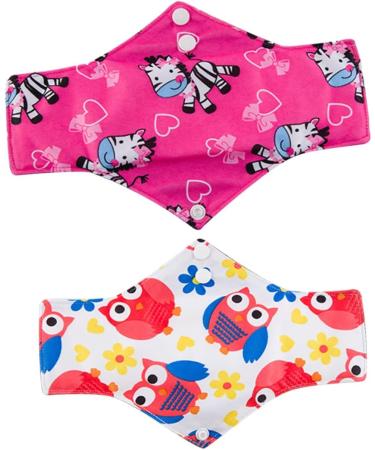 5pcs Reusable Menstrual Pads | Mama Cloth Napkins for Women | Washable & Portable Feminine Hygiene Towels - Buy Online on GoSupps.com