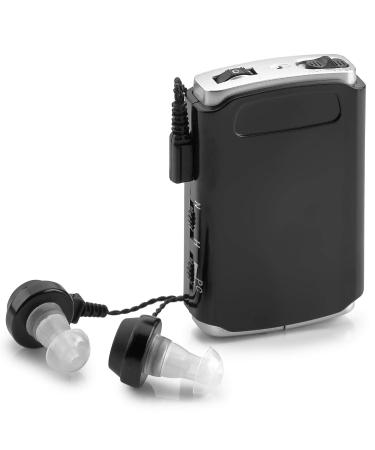 Sound Amplifier - Pocket Sound Voice Enhancer Device with Duo Mic/Ear Plus Extra Headphone and Microphone Set Personal Sound Amplifier Device by MEDca