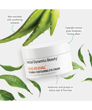 HD Beauty Vivid Revival Vitamin K Under Eye Cream 0.5oz - Reduce Dark Circles, Puffiness, and Fine Lines - With Hyaluronic Acid and Aloe Vera - Buy Online on GoSupps.com