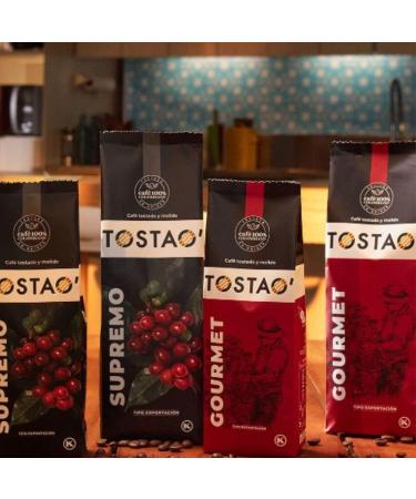 Tostao colombian coffee (2 Pack 16 oz ea) Gourmet Tostao Cafe Colombiano Gourmet roasted and ground coffee Colombian Coffee - Buy Online on GoSupps.com