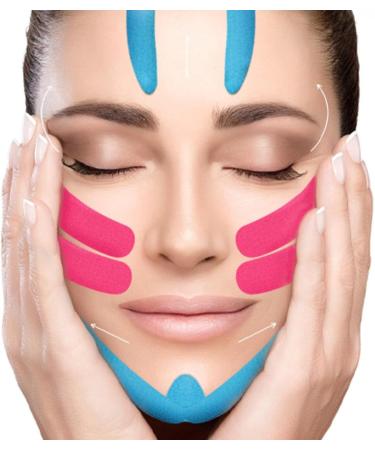2.5CM*5M Face V Line Neck Eye Lift Wrinkle Sticker Tape Facial Skin Care Tool Bandage Kinesiology Tape pink2.5cmx5m - Buy Online on GoSupps.com