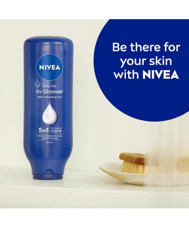  NIVEA NIVEA In the Shower Nourishing Body Milk 400ml moisturizing shower milk skin revitalizer with almond oil for dry skin - Buy Online on GoSupps.com