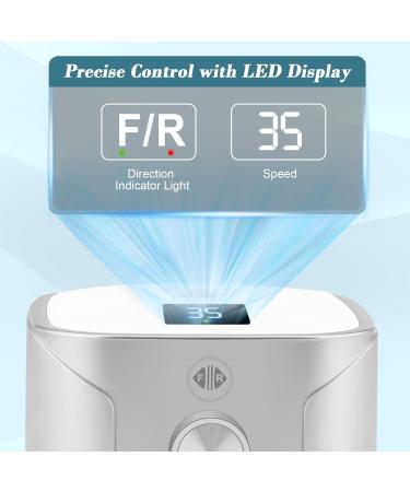 Premium 35000 RPM Credit Cutter Set for Gel & Acrylic Nails - 11 Bits & LED Display | Ideal for Nail Studios & DIY Enthusiasts - Buy Online on GoSupps.com