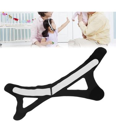 Double Chin Reducer V Face Slimming Belt | Prevent Mouth Breathing | Nylon Mixed Fiber for Men & Women - Black (L - Buy Online on GoSupps.com