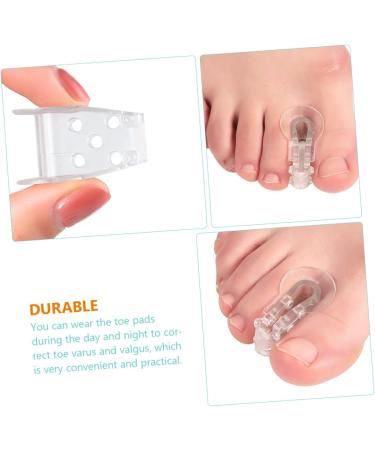 Gel Toe Separator Set - 24 Pcs Nail Art Tools for Toe Alignment and Joint Support | Bunion Care Kit with Splint Spacers for Big, Pinky, and Thumb Toes - Transparent x3pcs 5X5CMx3pcs - Buy Online on GoSupps.com