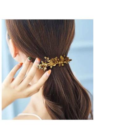 3PCS Retro Rhinestone Flower Hair Barrettes - Elegant Vintage Clips for Women | Stylish Hair Accessories - Buy Online on GoSupps.com