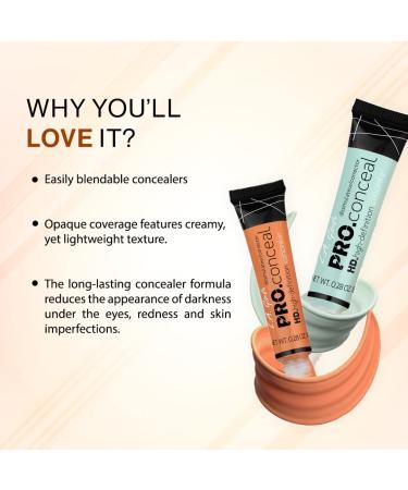 Buy LA Girl HD Pro Conceal Mint - Best Corrector for Even Skin Tone | International Shipping Available - Buy Online on GoSupps.com