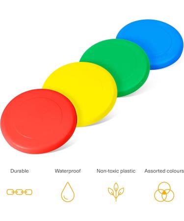 Bramble 12 Colorful Frisbees for Children & Dogs - 23 cm Durable Outdoor Fun - Perfect for Beach Play - Buy Online on GoSupps.com