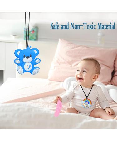 2 Pack Chew Toys for Autistic Children | Oral Motor Chewing Teether for ADHD - Blue - Buy Online on GoSupps.com