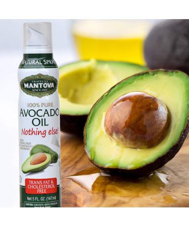Mantova Avocado Oil Spray 5 oz - 100% Pure Cooking Oil for Healthy Keto Snacks, Baking, Grilling & Seasoning - No Waste Oil Dispenser Bottle - Pack of 1 - Buy Online on GoSupps.com