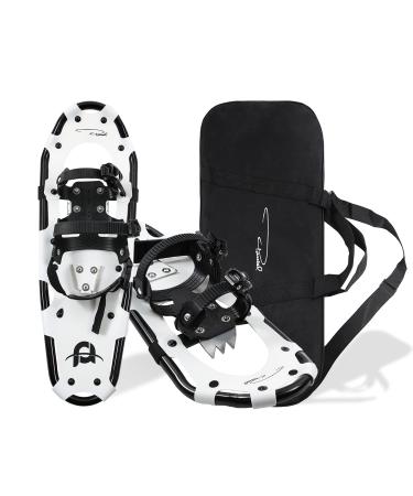 Goutone 22/25/30 Inches Light Weight Snowshoes for Women Men Youth Kids, Lightweight Aluminum Alloy Terrain Snow Shoes with Carrying Tote Bag 22"