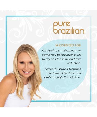 PURE BRAZILIAN Leave-in Conditioner & Ultra-Light Nourishing Oil - Best International eCommerce Hair Care Solution - Buy Online on GoSupps.com