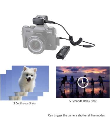 JJC Wireless Remote Control Shutter Release for Fuji X-T5 X-T4 X-T3 X-T2 X-T30 X-T20 & More - Compatible with X100V X-PRO3 X-H1 X-H2 - 50S 50R GFX100 - Buy Online on GoSupps.com