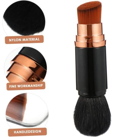 POPETPOP Telescopic Makeup Brush Makeup Telescopic Cosmetics Brush Concealer Brush Foundation Brush Double-head Makeup Brush Makup Tool Travel Multifunction Plastic Powder Brush 13.5x2.6cm Black - Buy Online on GoSupps.com