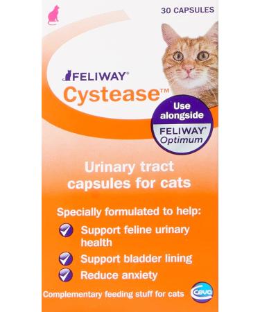 FELIWAY Cystease Advanced Urinary Tract Support for Cats (Pot Size: 30 Tablets)