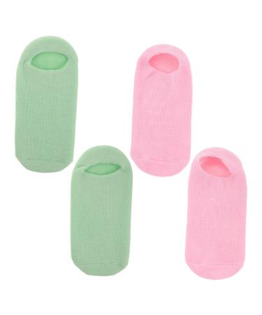 Didiseaon 4 Pieces Foot Mask Socks Revitalizing Socks Gel Spa Socks Hydrating Sock Moisturizing Leg Socks Rejuvenating Foot Cover Moisturizing Socks Lotion Socks Clothing Fabric Didiseaon