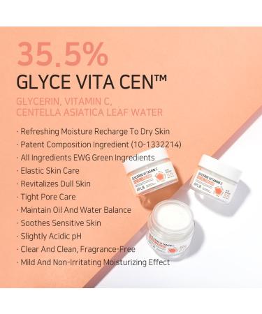APLB Glycerin Vitamin C Facial Cream | GLYCE VITA CEN 35.5% 1.86 FL.OZ/Korean Skincare Soothing Moisture retention Elasticity care Revitalize for gentle and improve skin texture - Buy Online on GoSupps.com