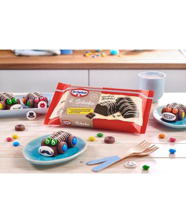 Buy Dr. Oetker Mini Chocolate Cake 5 Pack | 35g Cocoa Sponge & Glaze | Ready to Eat Snack - Buy Online on GoSupps.com