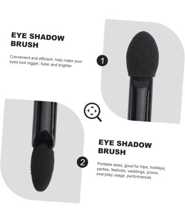 DRESSOOS 10pcs Makeup Tool Kit Dual Sided Eye Shadow Brush Eye Shadow Sponge Applicator Paupi re Double Black - Buy Online on GoSupps.com