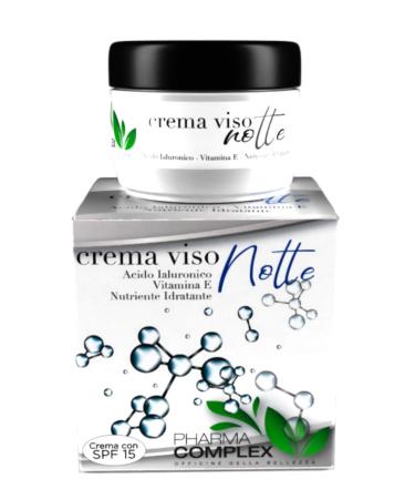 PHARMA COMPLEX Hyaluronic Acid and Vitamin Face Cream Made in Italy 50ml Anti-wrinkle Night Treatment Regenerating Moisturizing Beauty Cosmetics Gift Idea Anti-wrinkle Cream