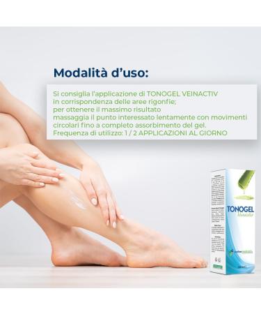 TONOGEL VEINACTIV Gel pour jambes gonfl es raidissement musculaire ecchymoses cellulite et peau peau d'orange Apaisant et tonifiant adapt pour les sportifs et les personnes g es 200 ml - Buy Online on GoSupps.com