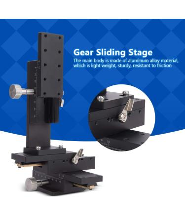 Gear Sliding Stage - Detachable Manual Trimming Resistant & Adjustable for Precision Measuring Devices | International Shipping Available - Buy Online on GoSupps.com